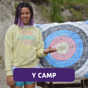 Y Camper showing a bullseye target